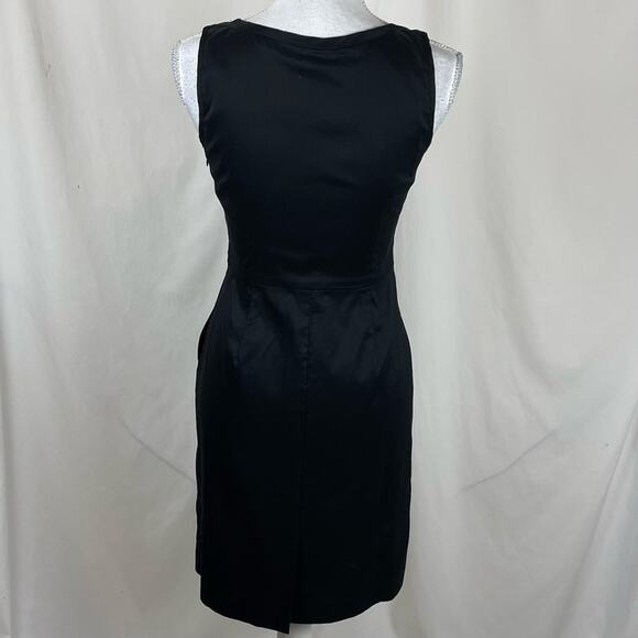 Ann Taylor Party Date Night Little Black Dress With Ruffled Bodice NWT Size 0P - Picture 5 of 15